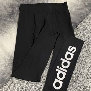 black adidas leggings